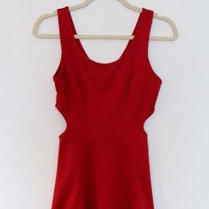 Red Dress with Side Openings